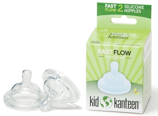 Set of 2 Baby Teats - Fast Flow Clear